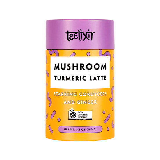 Teelixir Organic Mushroom Turmeric Latte (Starring Cordyceps and Ginger) 100g